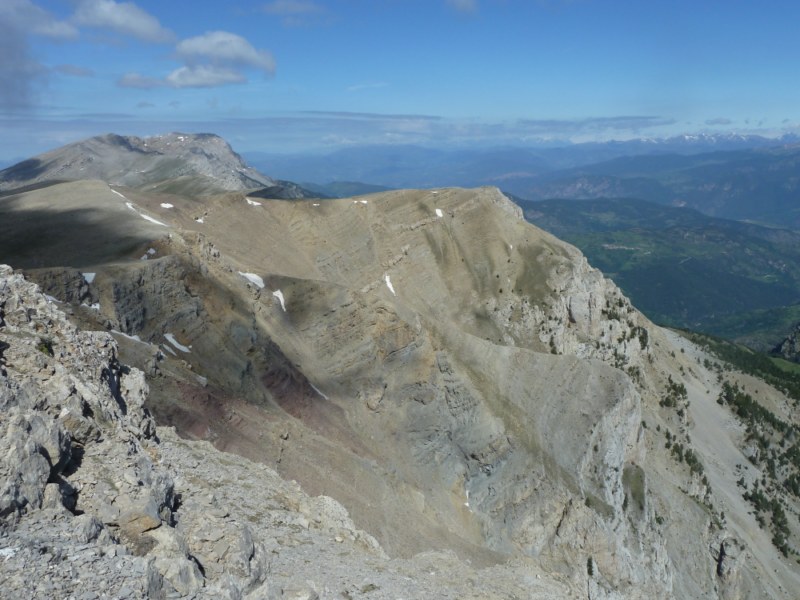 Serra de Cadí part occidental amb Pic Costa Cabirolera, Puig canal Cristall, Puig Canal Baridana